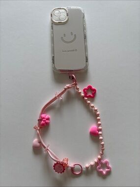 💗Pink Colour Handmade unique phone/ key chain